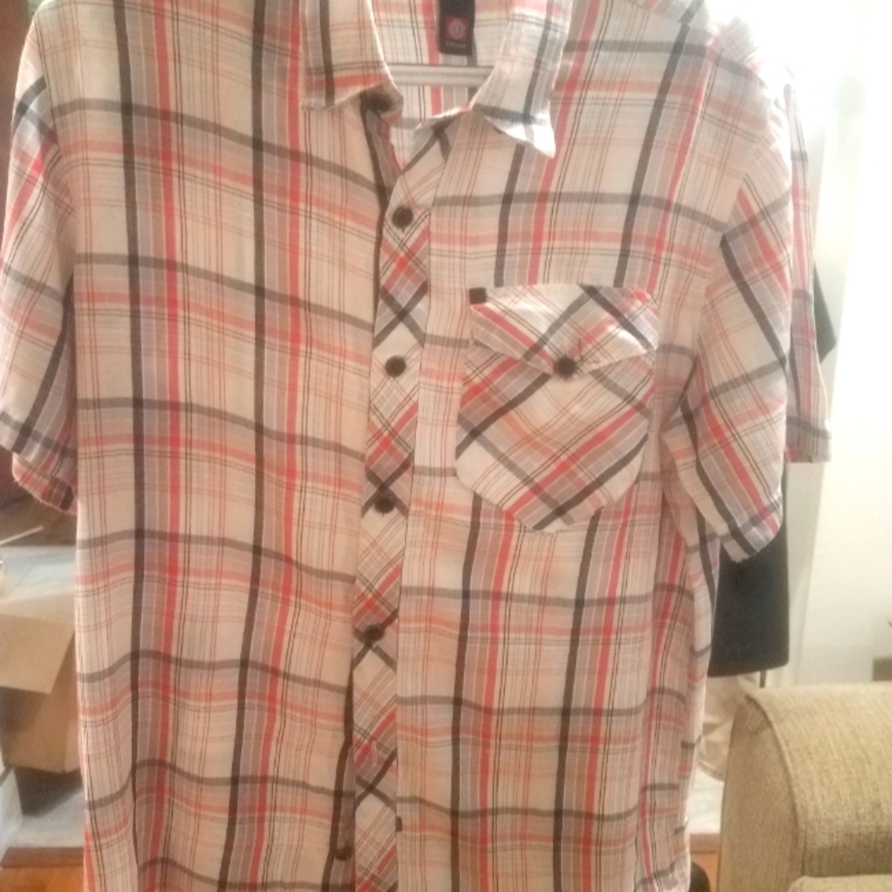 Element button down short sleeve shirt